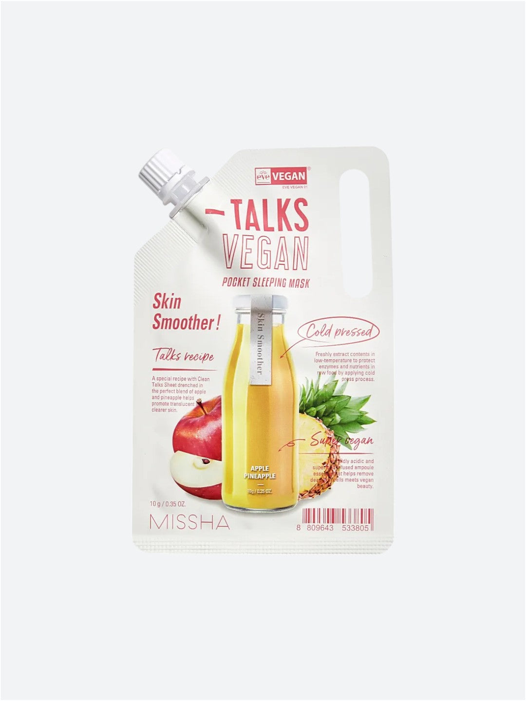 MISSHA | Talks Vegan Squeeze Pocket Sleeping Mask | Skin Smoother