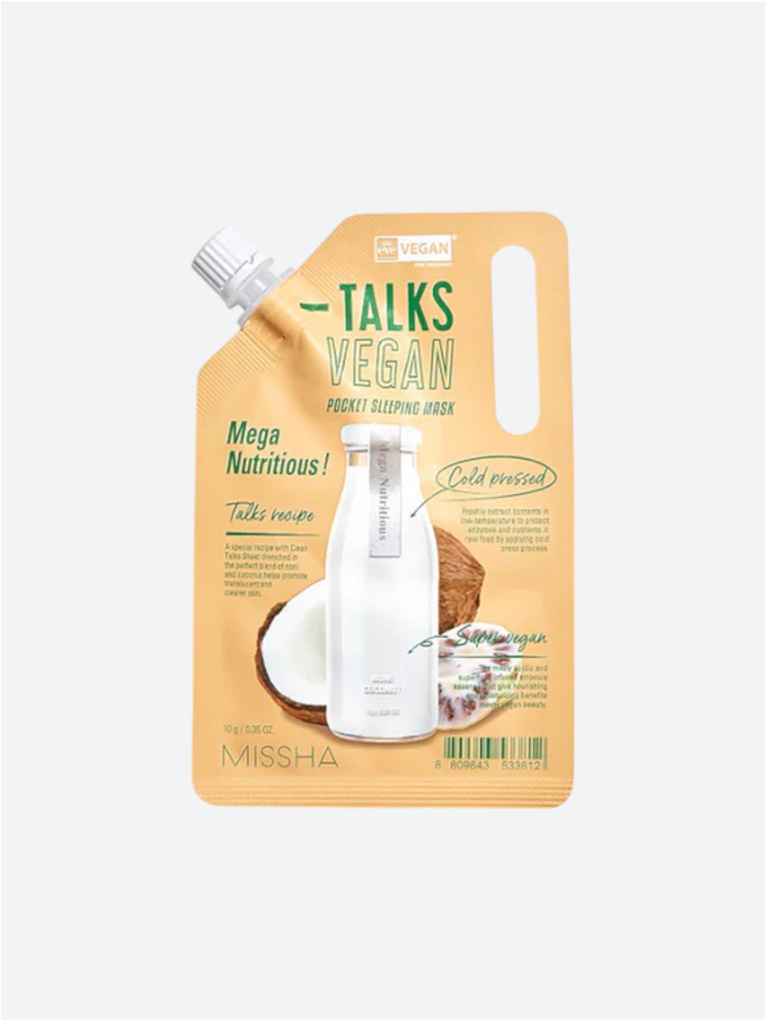MISSHA | Talks Vegane Squeeze Pocket Schlafmaske | Mega nahrhaft