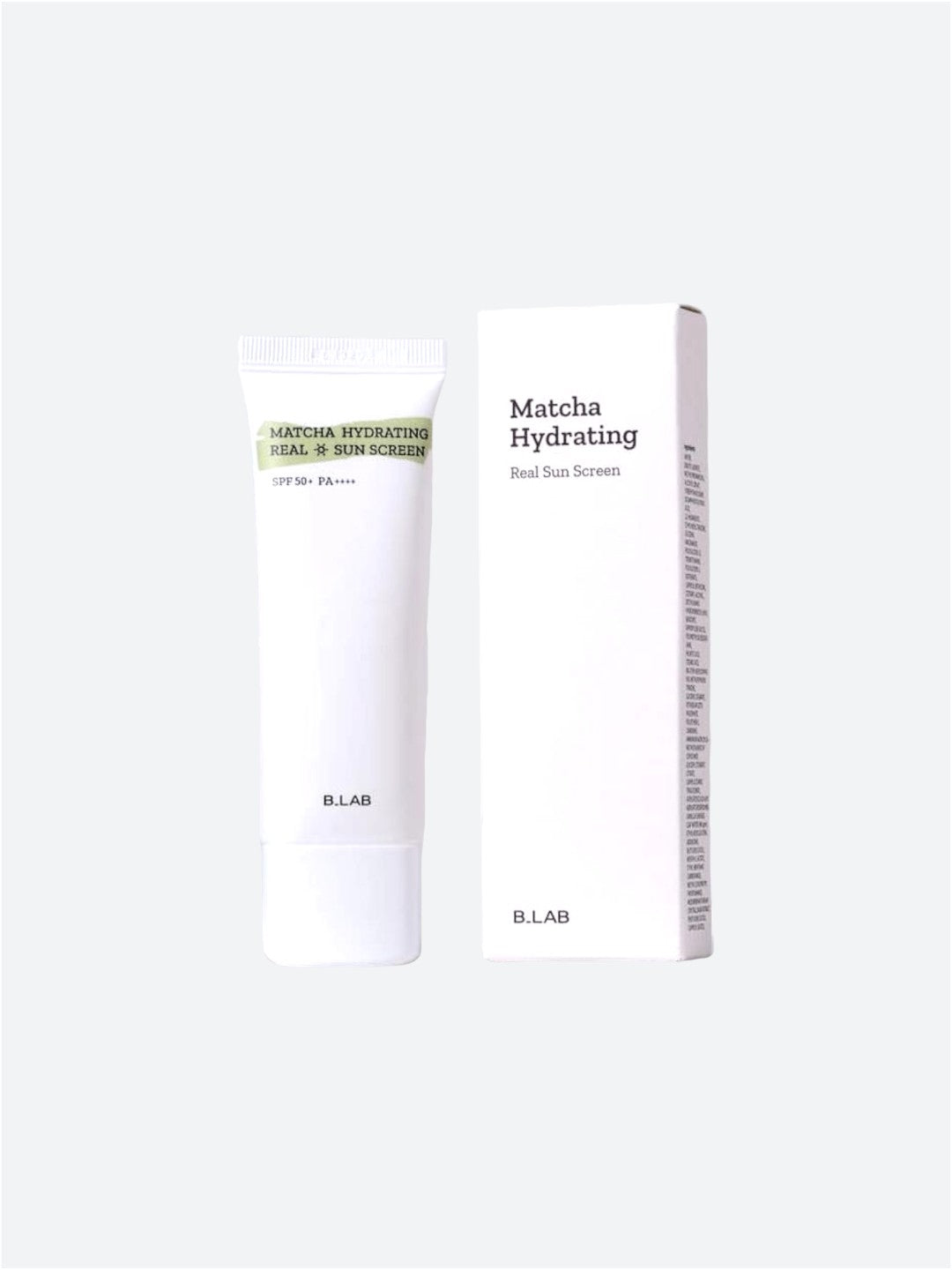 B_LAB | Matcha hydratační skutečný opalovací krém | SPF50+ PA++++