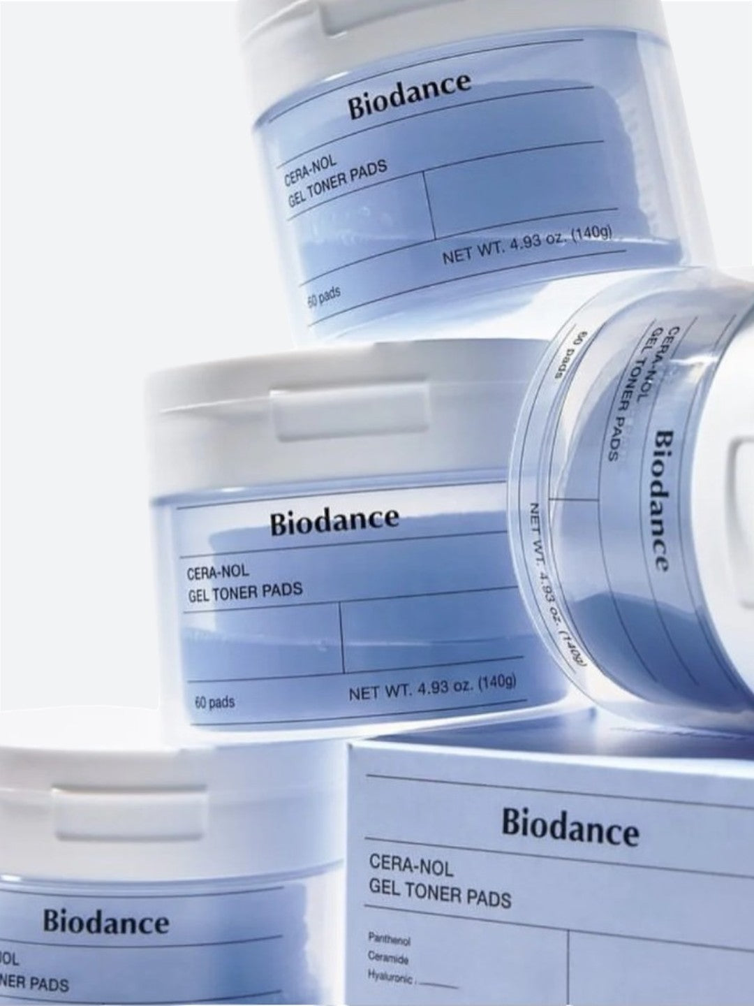 BIODANCE | Cera-nol gelové tonizační polštářky 60 kusů