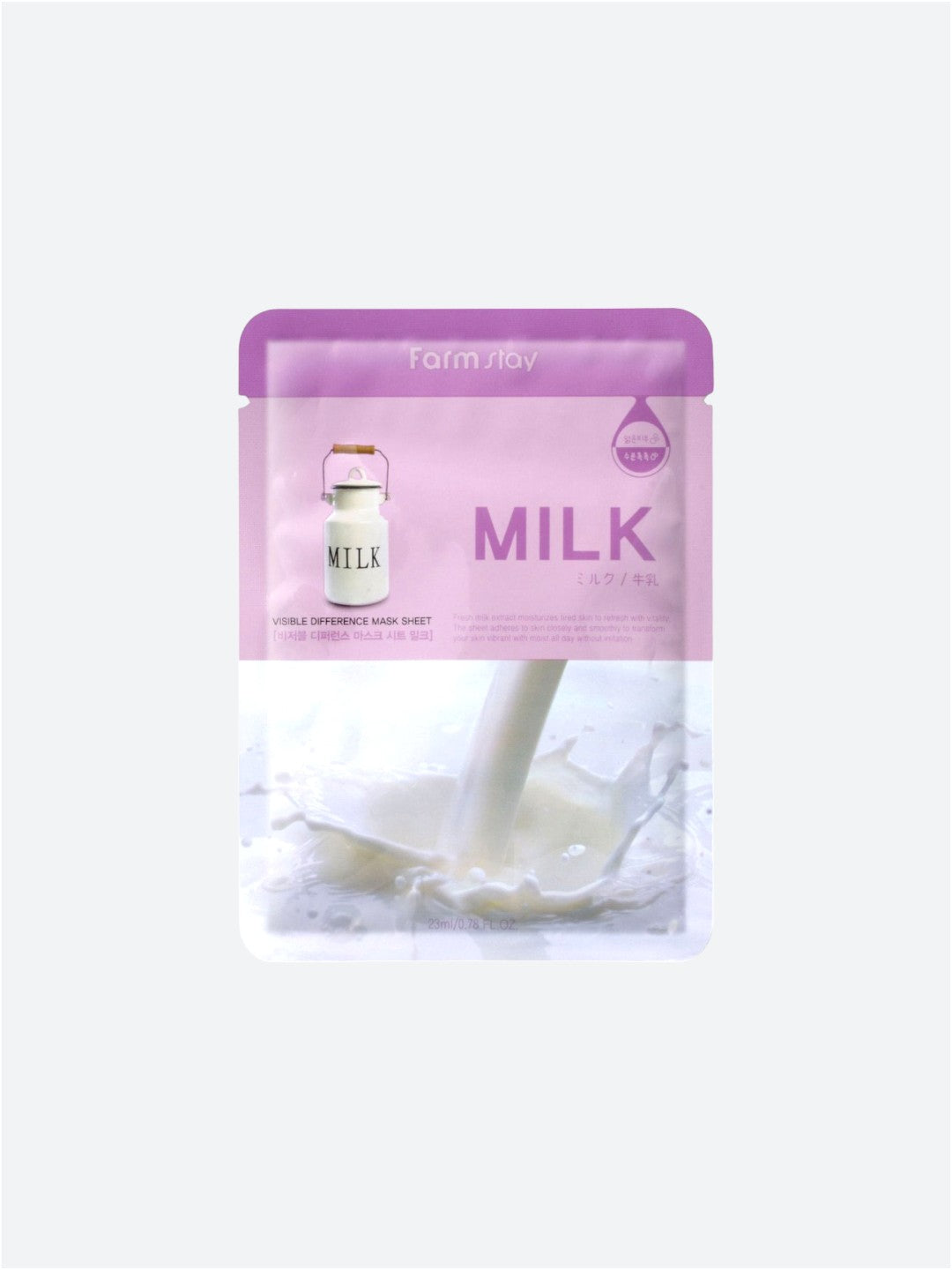 BAUERNHOFÜBERNACHTUNG | Sichtbarer Unterschied Maskenblatt | Milch