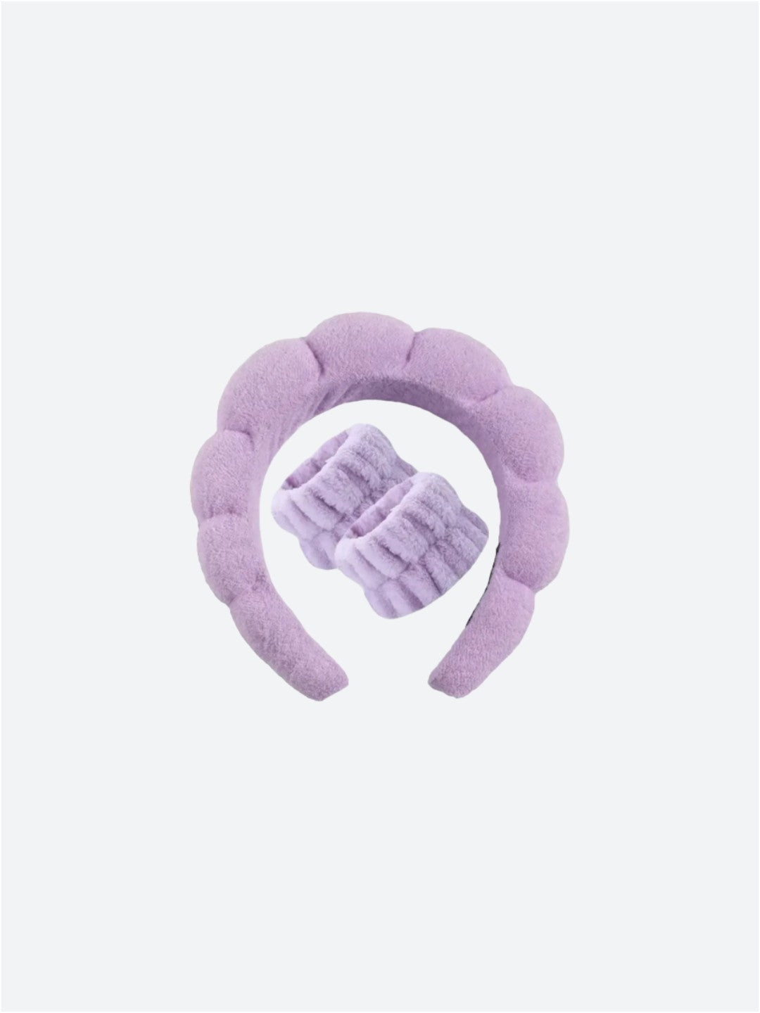 Headband and Wristband Set For Washing
