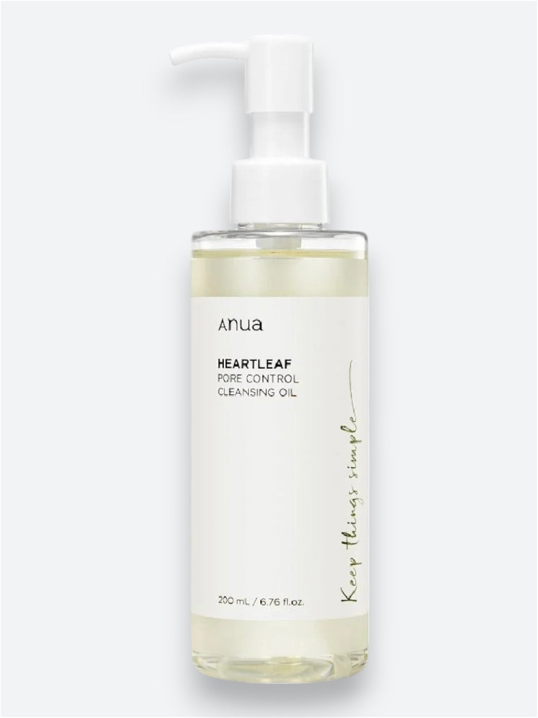 Anua Heartleaf Pore Control Cleansing Oil — корейська очищувальна олія для обличчя для контролю себуму та очищення пор