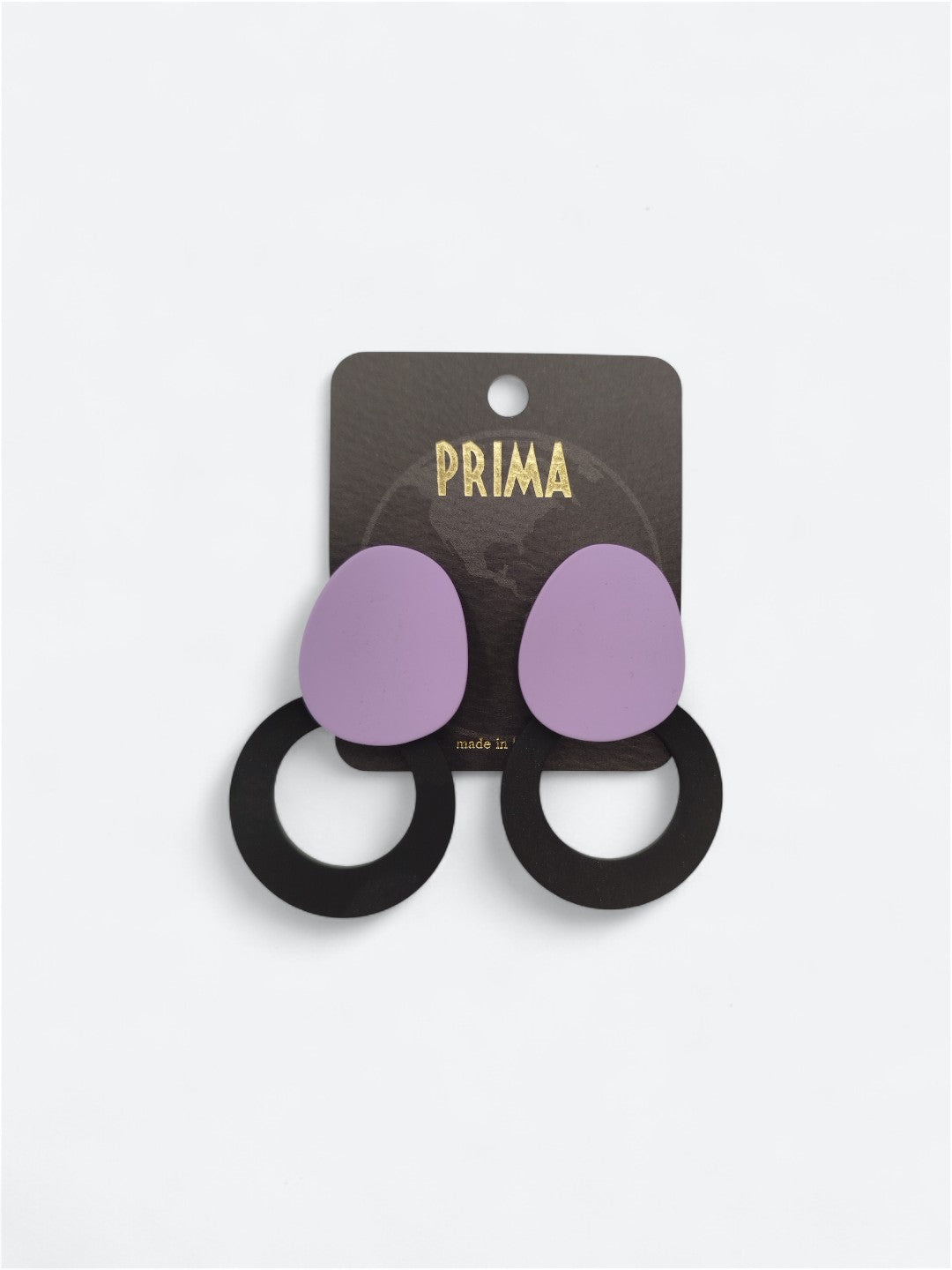 Round earrings with drops