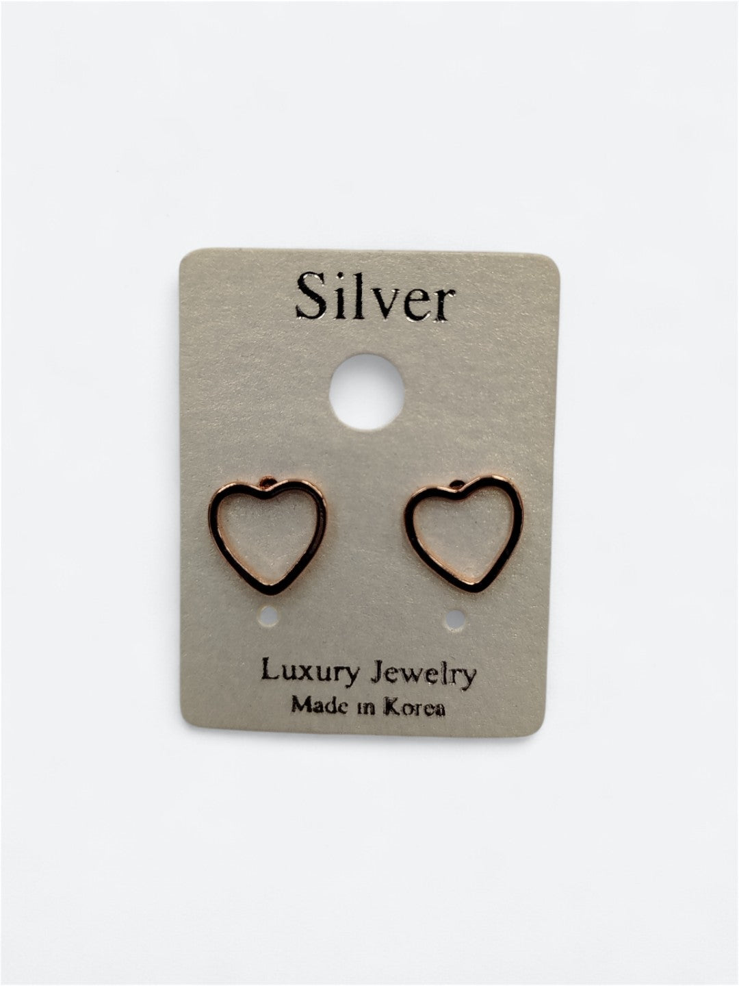 Heart earrings (hollow)
