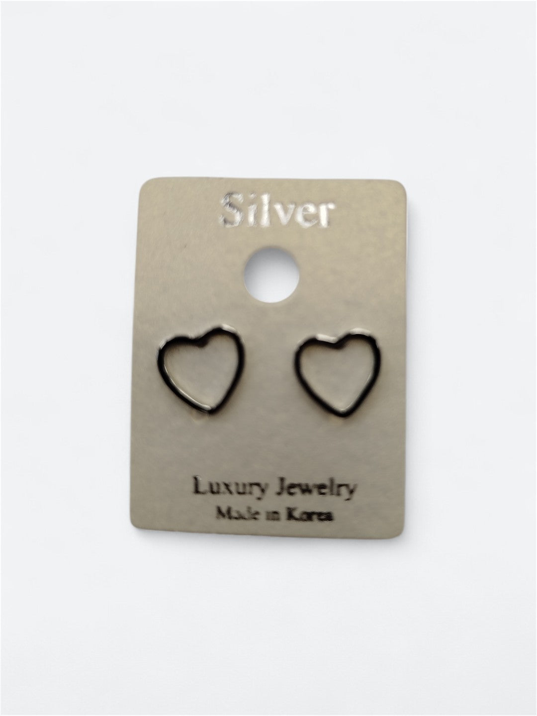 Heart earrings (hollow)