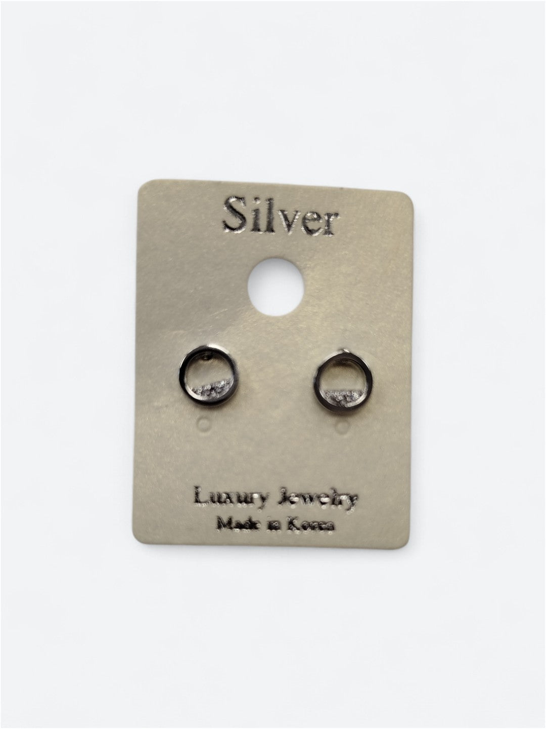 Stud earrings with rhinestones
