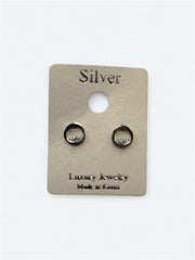 Stud earrings with rhinestones