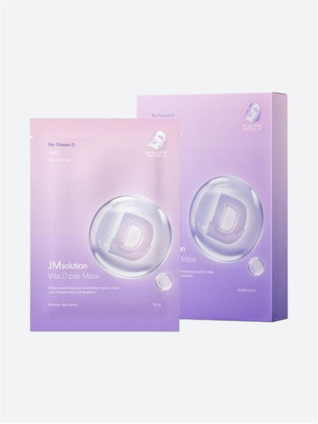 JMSolution Vita D-Pair Mask корейська тканинна маска для заспокоєння та відновлення шкіри