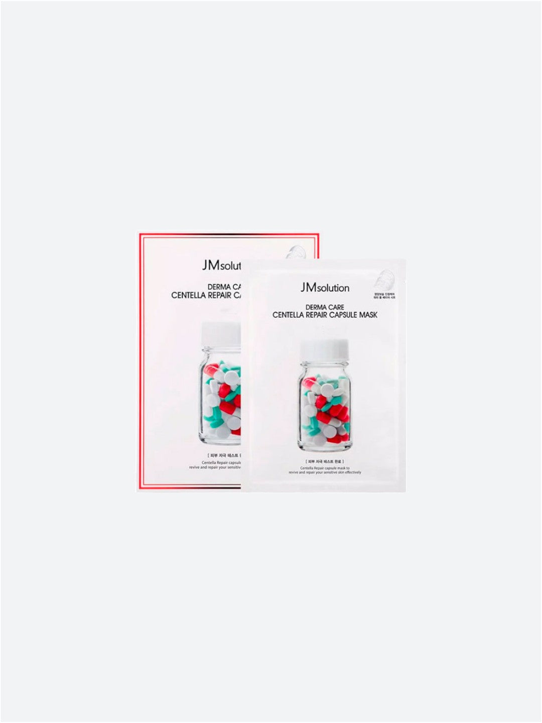 Відновлювальна тканинна маска JMsolution Derma Care Centella Repair Capsule Mask Clear з центеллою азіатською